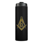 Freemason (Black & Gold) Thermosbecher (Vorderseite)