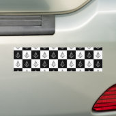 Freemason Checkered Pattern Autoaufkleber (Auf Auto)