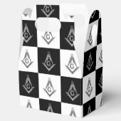 Freemason Checkered Pattern Geschenkschachtel (Geöffnet)