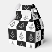 Freemason Checkered Pattern Geschenkschachtel (Vorderseite)