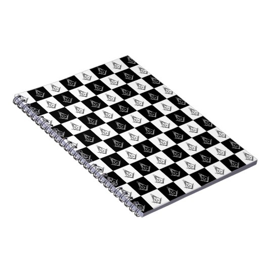 Freemason Checkered Pattern Notizblock (Rechte Seite)
