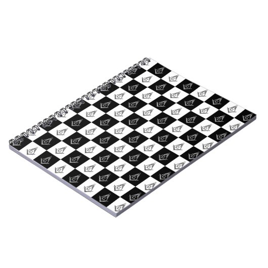 Freemason Checkered Pattern Notizblock (Linke Seite)