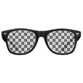 Freemason Checkered Pattern Partybrille (Vorderseite)