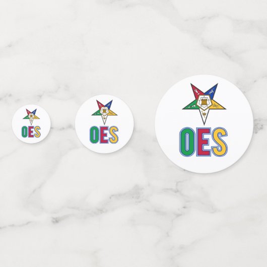 Freemason & Eastern Star Konfetti (Rückseiten)