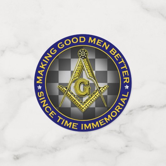 Freemason & Eastern Star Konfetti (Klein Vorderseite)