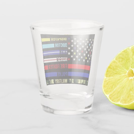 Freemason First Responder Schnapsglas (Rückseite)