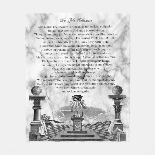 Freemason Fleecedecke (Vorderseite)