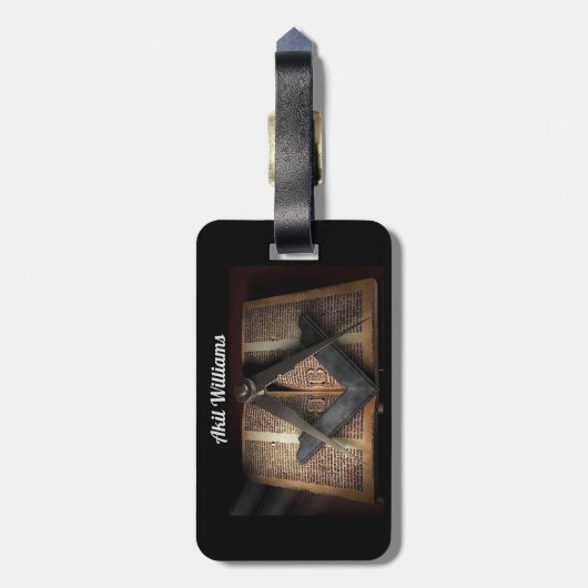 Freemason Gepäckanhänger (Rückseite vertikal)