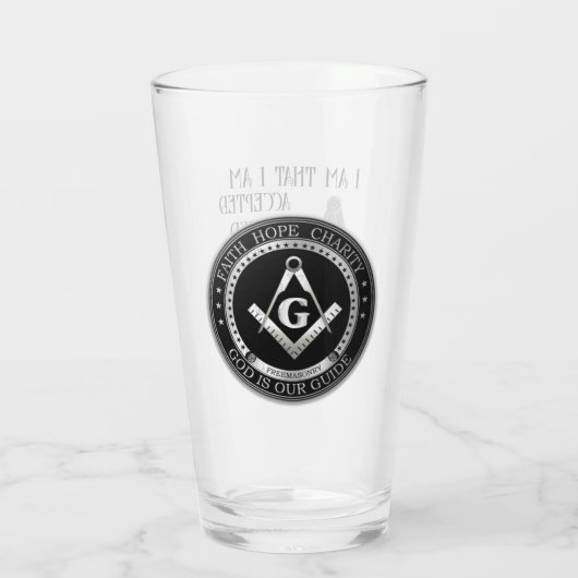 Freemason Glas (Rückseite)
