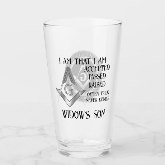 Freemason Glas (Vorderseite)