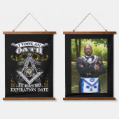 Freemason Hanging Tapestry Wandteppich Mit Holzrahmen (Doppelt)