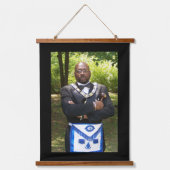 Freemason Hanging Tapestry Wandteppich Mit Holzrahmen (Vorderseite 2)