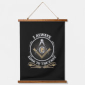 Freemason Hanging Tapestry Wandteppich Mit Holzrahmen (Vorderseite)