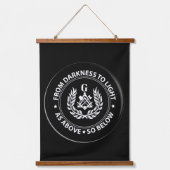 Freemason Hanging Tapestry Wandteppich Mit Holzrahmen (Vorderseite 2)