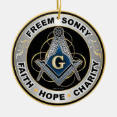 Freemason Keramik Ornament (Vorne)