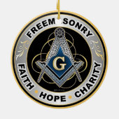 Freemason Keramik Ornament (Hinten)