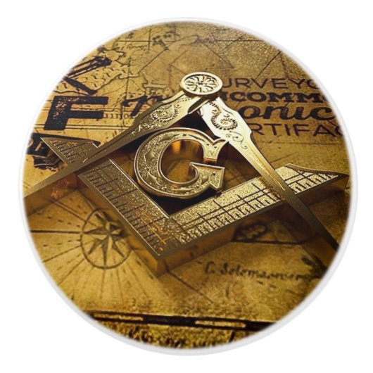 Freemason Keramikknauf (Vorderseite)