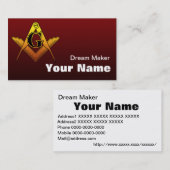 Freemason mark 1 visitenkarte (Vorne/Hinten)