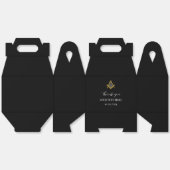 Freemason Masonic Black Minimalistisch Elegante Mo Geschenkschachtel (Ungeklappt)