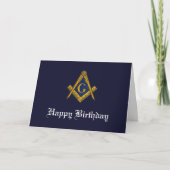 Freemason Masonic Freemason Geburtstag Dankeskarte (Vorderseite)