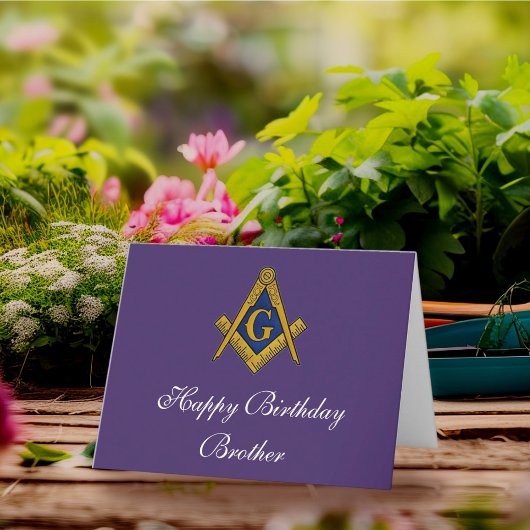Freemason Masonic Freemason Geburtstag Dankeskarte