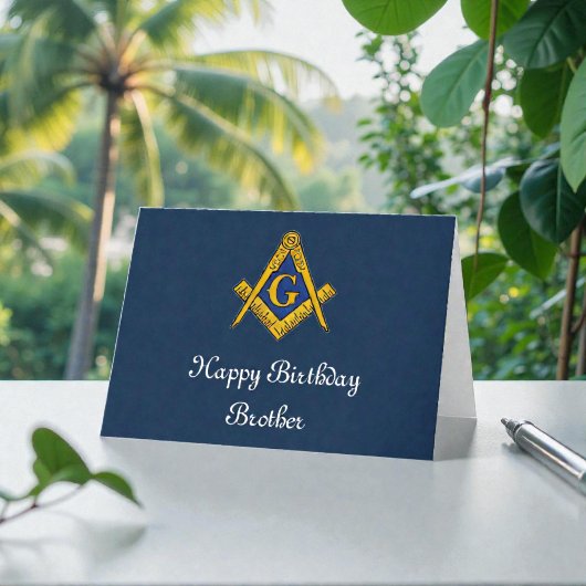 Freemason Masonic Freemason Geburtstag Dankeskarte
