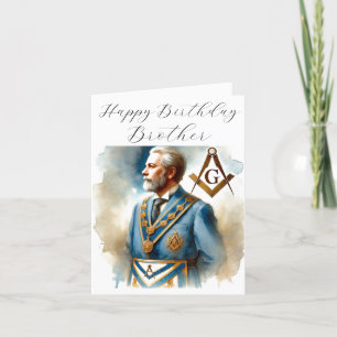 Freemason Masonic Freemason Geburtstag Dankeskarte
