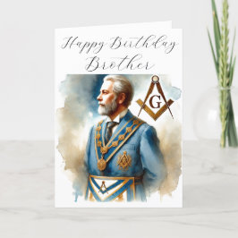 Freemason Masonic Freemason Geburtstag Dankeskarte