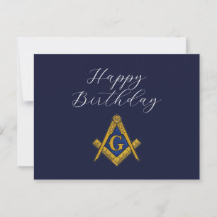 Freemason Masonic Freemason Geburtstag Postkarte