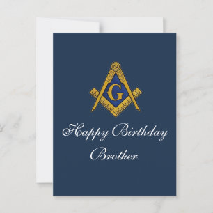 Freemason Masonic Freemason Geburtstag Postkarte