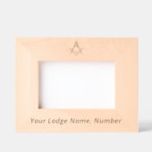 Freemason Masonic gibt Master Mason Compass Geätzte Rahmen (Vorderseite)