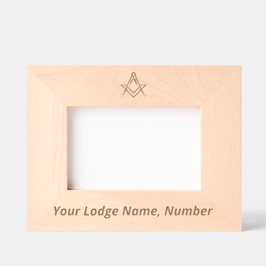 Freemason Masonic gibt Master Mason Compass Geätzte Rahmen (Vorderseite)