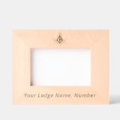 Freemason Masonic gibt Master Mason Compass Geätzte Rahmen (Vorderseite)