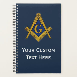 Freemason Masonic Gifts Square und Compass Blue Planer