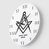 Freemason Masonic Lodge Mauerwerk Große Wanduhr (Winkel)