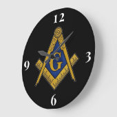 Freemason Masonic Lodge Mauerwerk Große Wanduhr (Winkel)