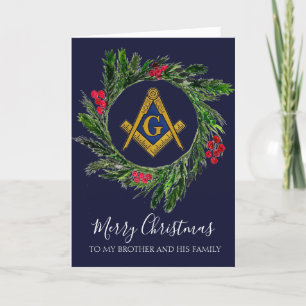 Freemason Masonic Mason Freemason Weihnachten Dankeskarte