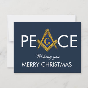 Freemason Masonic Mason Freemason Weihnachten Postkarte