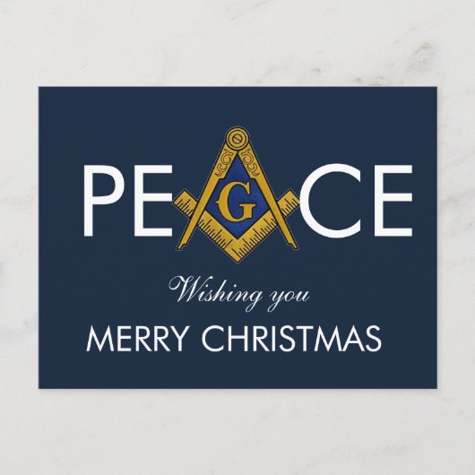 Freemason Masonic Mason Freemason Weihnachten Postkarte (Vorderseite)