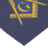 Freemason Masonic Masonry Square und Compass Großer Tischläufer (Ecke)