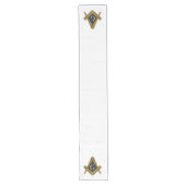 Freemason Masonic Masonry Square und Compass Großer Tischläufer (Vorderseite)