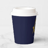 Freemason Masonic Mauerwerk Symbol Mason Pappbecher (Rechts)