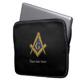Freemason Masonic Square Compass Laptopschutzhülle (Vorderseite Links)