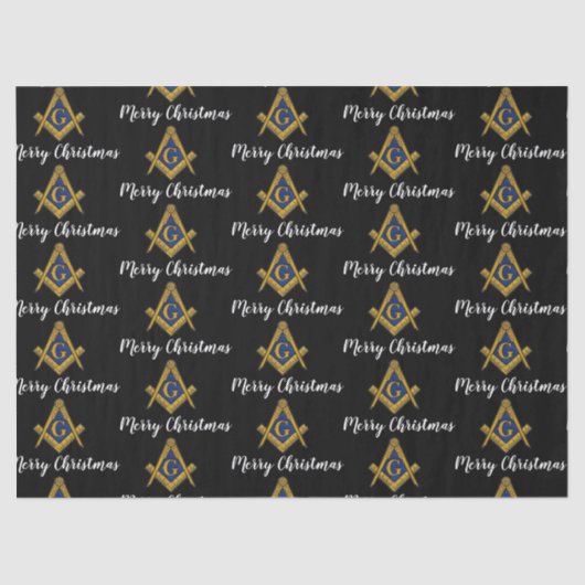 Freemason Masonic Square Freemasonry Christmas  Seidenpapier (Vorderseite)