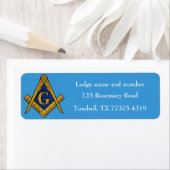Freemason Masonic Square und Compass Blue (Insitu)