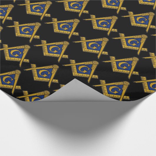 Freemason Masonic Square und Compass Freemasonry W Geschenkpapier (Ecke)
