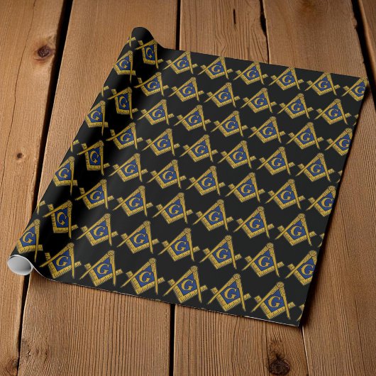 Freemason Masonic Square und Compass Freemasonry W Geschenkpapier