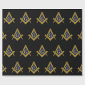 Freemason Masonic Square und Compass Freemasonry W Geschenkpapier (Flach)