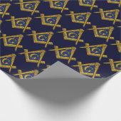 Freemason Masonic Square und Compass Freemasonry W Geschenkpapier (Ecke)
