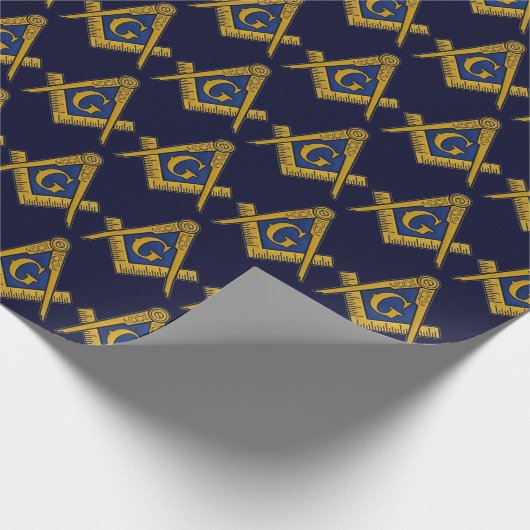 Freemason Masonic Square und Compass Freemasonry W Geschenkpapier (Ecke)